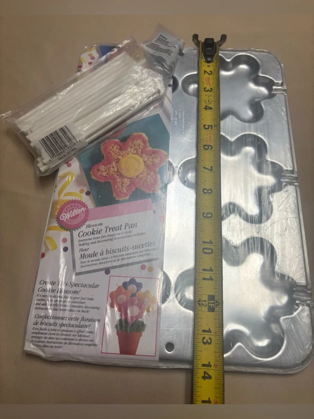 NEW‎ Wilton Blossom Pop Cookie Treat Pan Vintage 1999 Sealed Flowers Bouquet